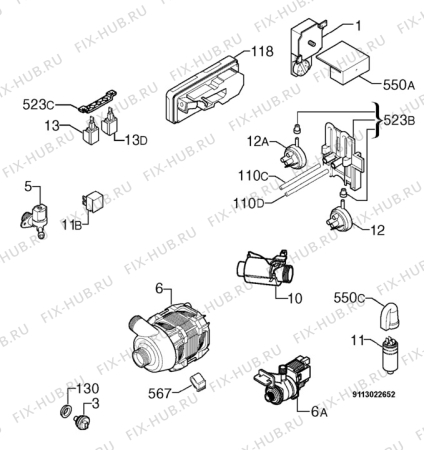 Взрыв-схема посудомоечной машины Kuppersbusch IGV643.6-CN - Схема узла Electrical equipment 268